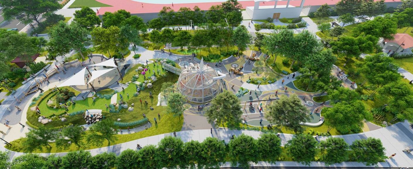 桃園市龍潭區龍潭運動公園兒童遊戲場景觀改善工程