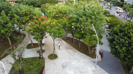 與風同行。沁涼綠洲 -三重區公所及體育園區周邊環境改善工程
